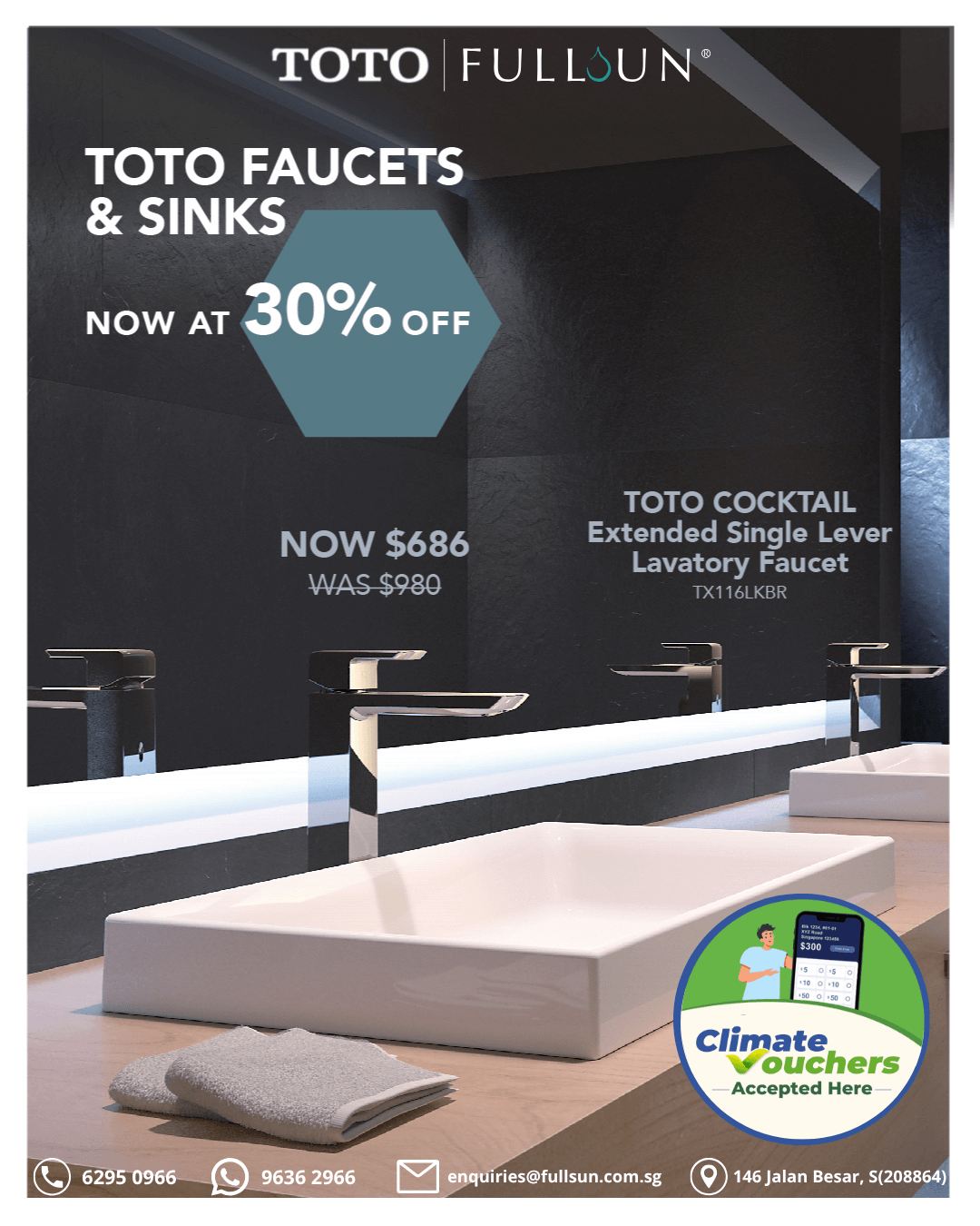 Top Deals: TOTO Faucets & Sinks