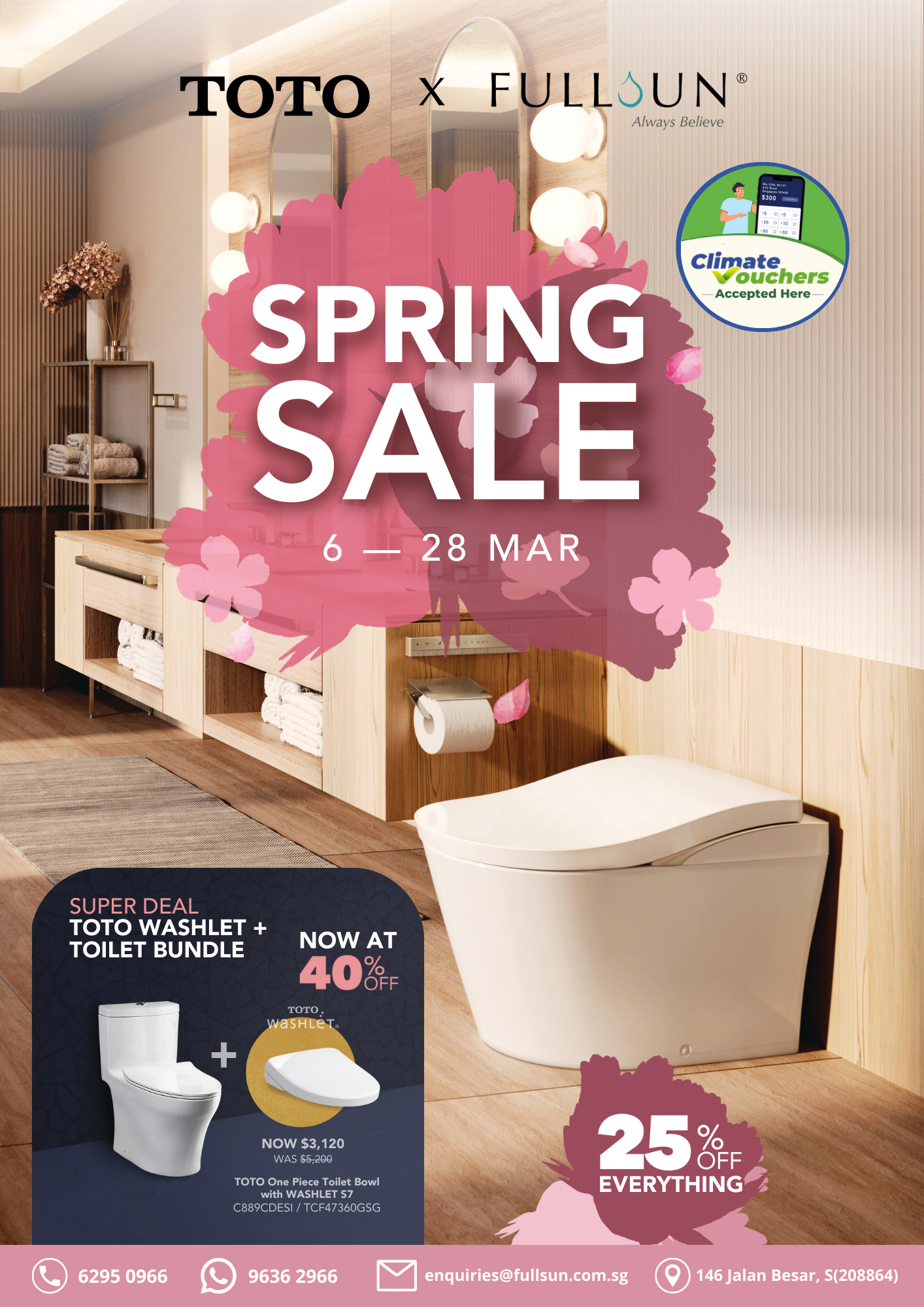 TOTO Spring Sale 2026: Enjoy 25% Storewide From 6 to 28 March