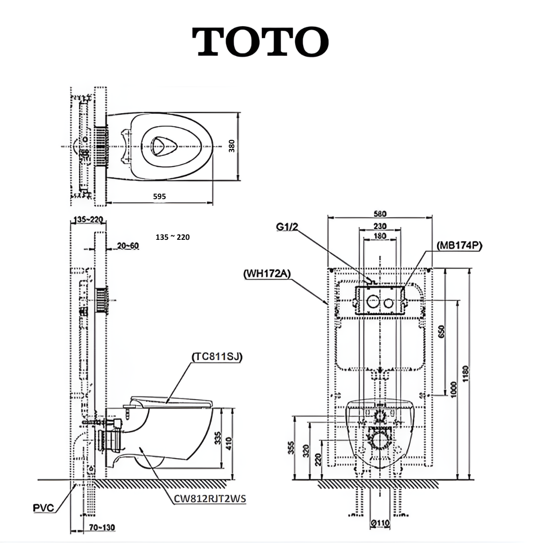 CW812 tech drawing