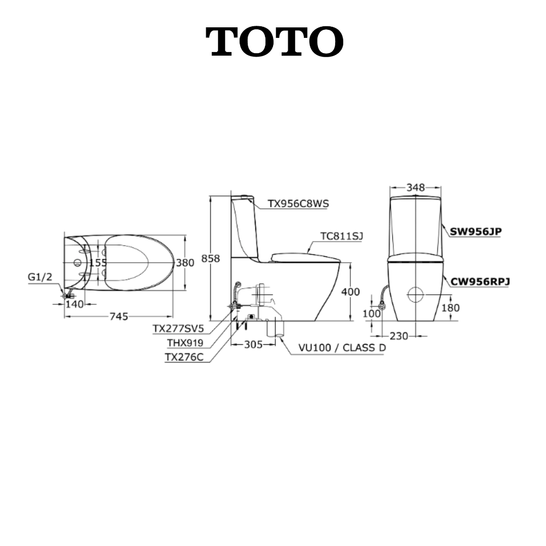 CW956 Technical Drawing