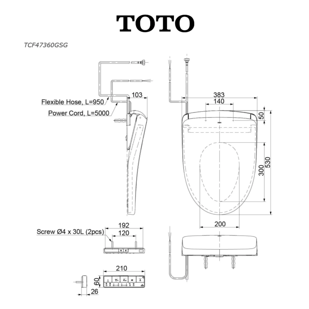 TCF47360GSG Technical Drawing